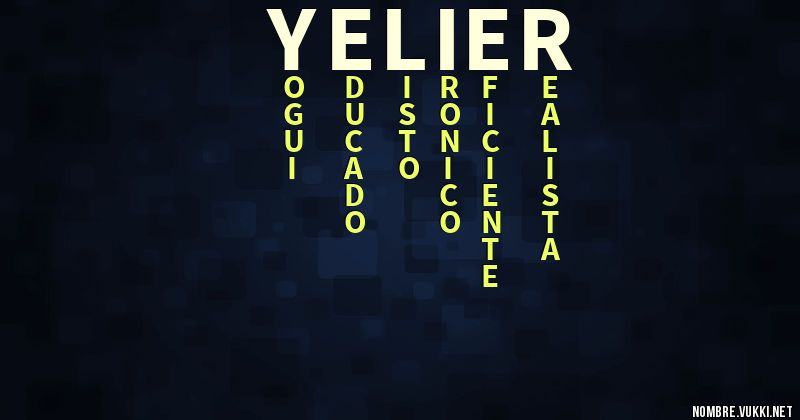 Acróstico yelier