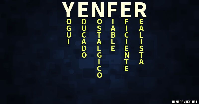 Acróstico yenfer