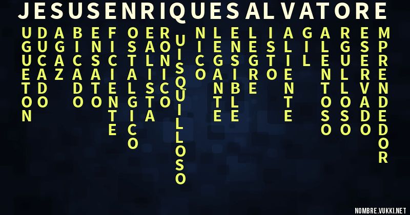 Acróstico jesÚs enrique salvatore