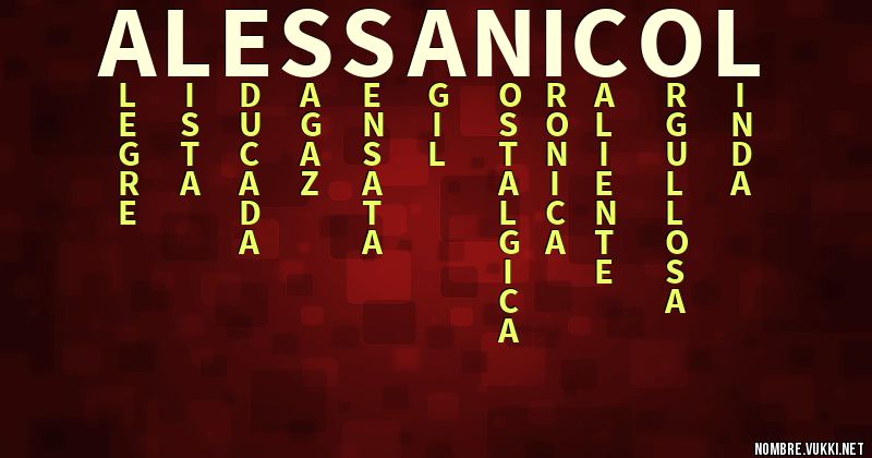 Acróstico alessa nicol