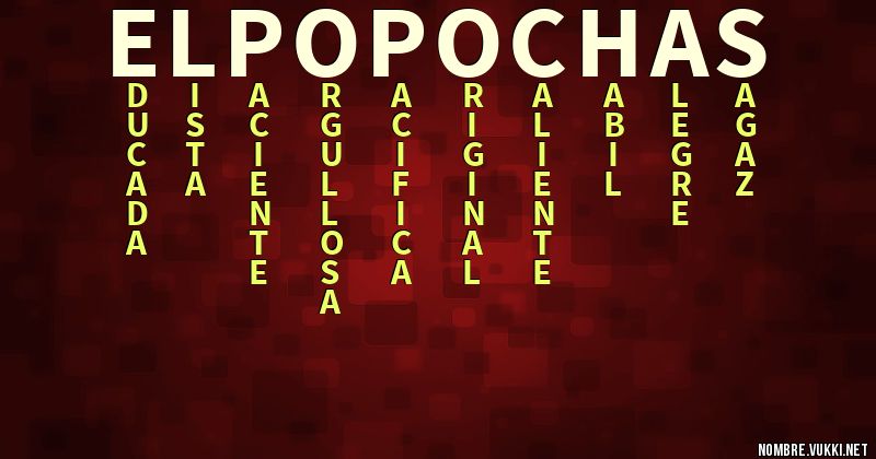 Acróstico el popochas