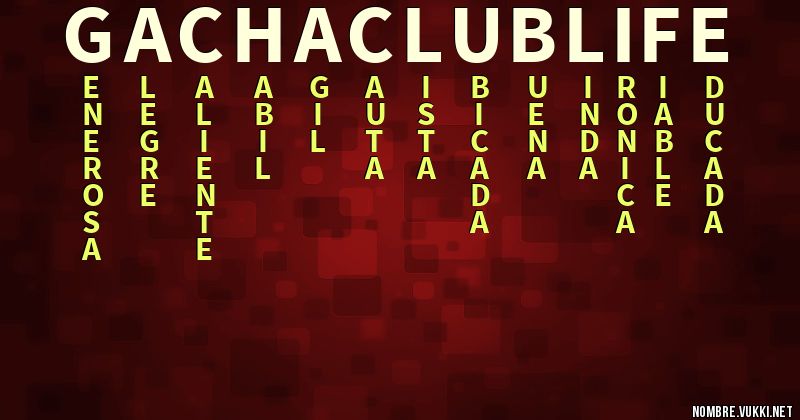 Acróstico gacha club life
