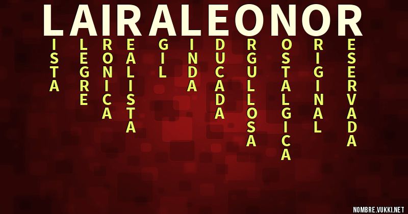 Acróstico laira leonor