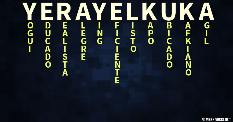 Acróstico yeray el kuka