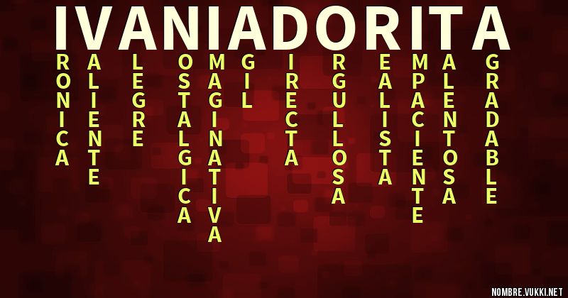 Acróstico ivania dorita