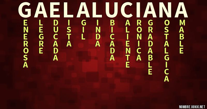 Acróstico gaela luciana