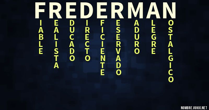Acróstico frederman