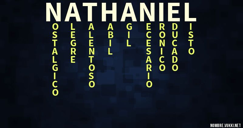 Acróstico nathaniel