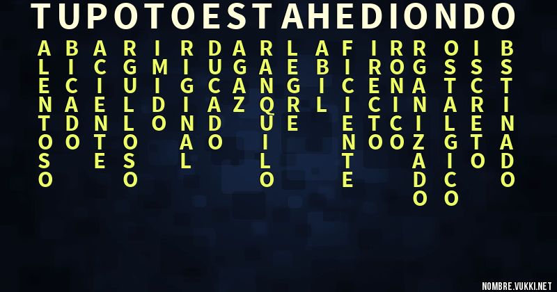 Acróstico tu poto está hediondo