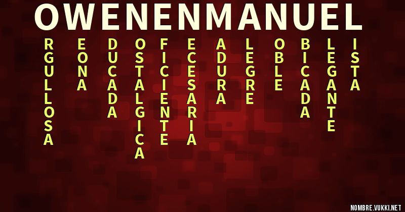 Acróstico owen enmanuel