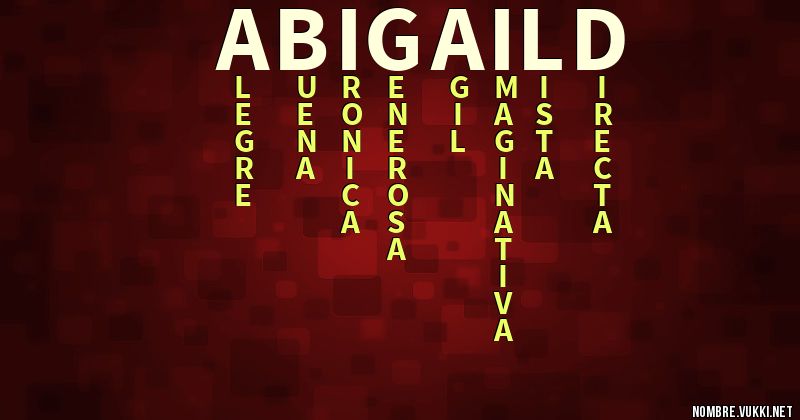 Acróstico abigaild