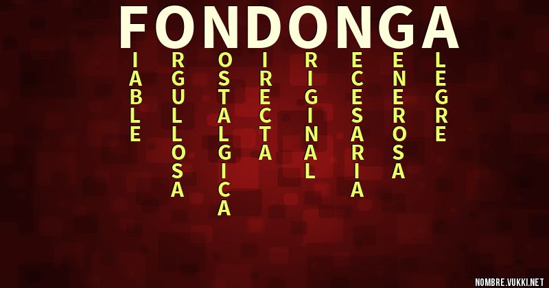 Acróstico fondonga