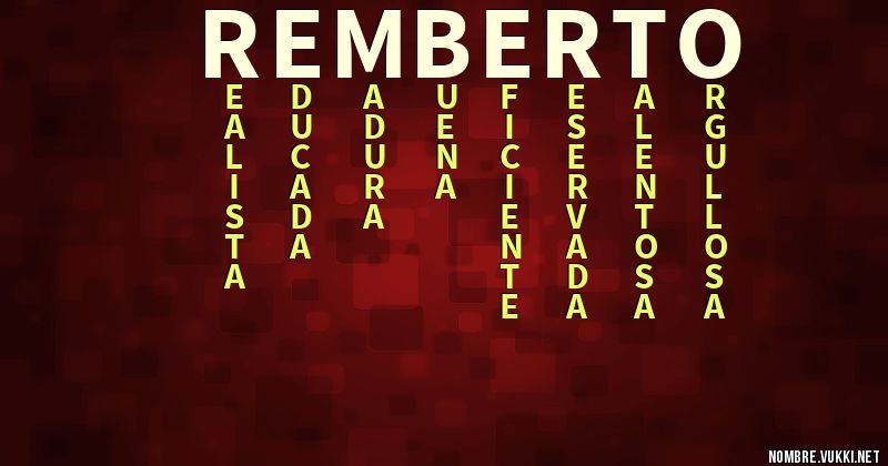 Acróstico remberto