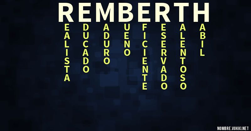 Acróstico remberth