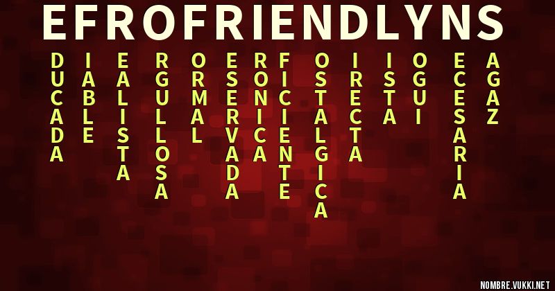 Acróstico efrofriendlyns