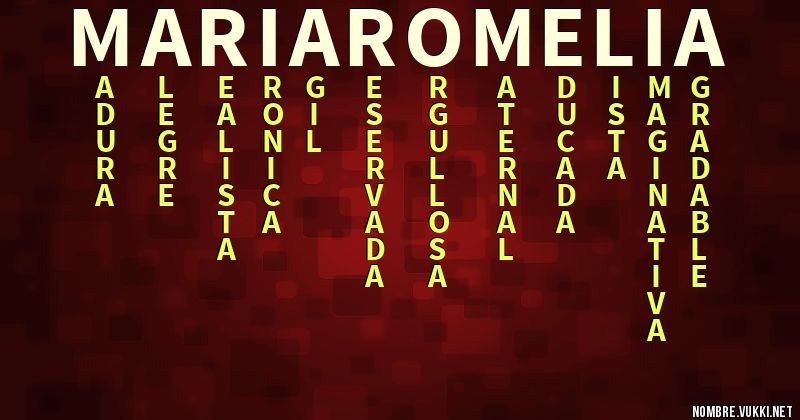Acróstico maria romelia