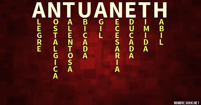 Acróstico antuaneth