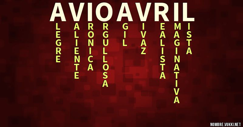 Acróstico avi o avril
