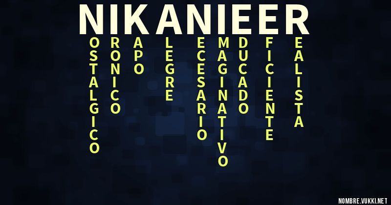 Acróstico nikanieer