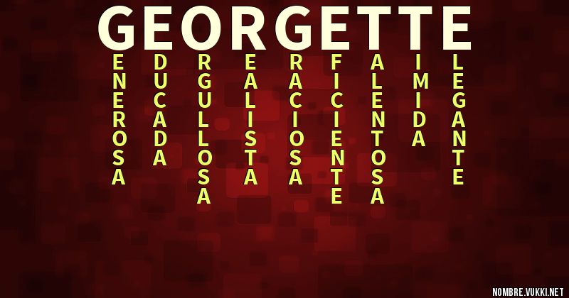 Acróstico georgette