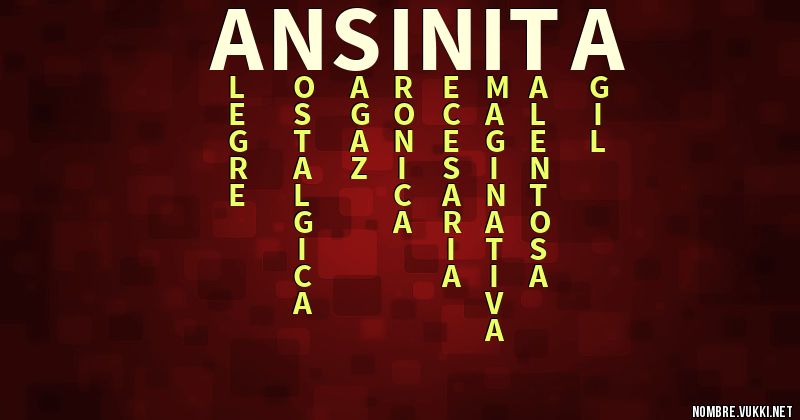 Acróstico ansinita