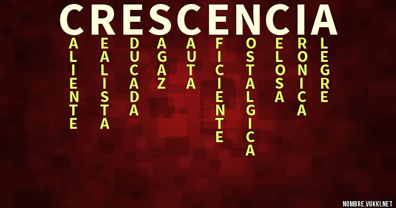 Acróstico crescencia