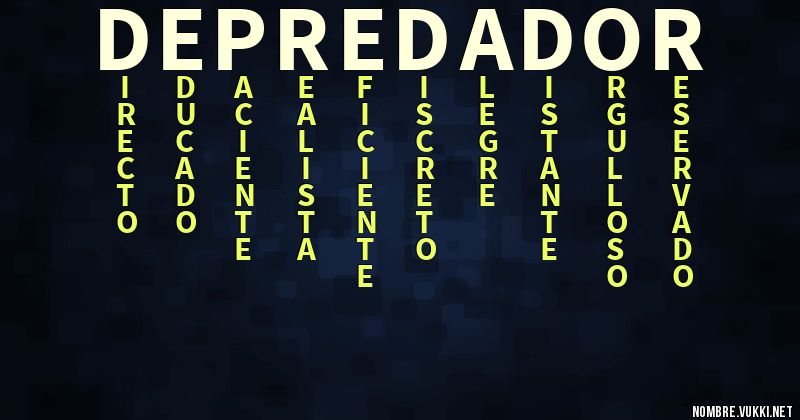 Acróstico depre-dador