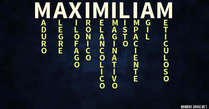 Acróstico maximiliam