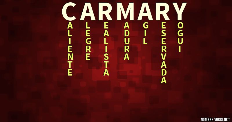 Acróstico carmary