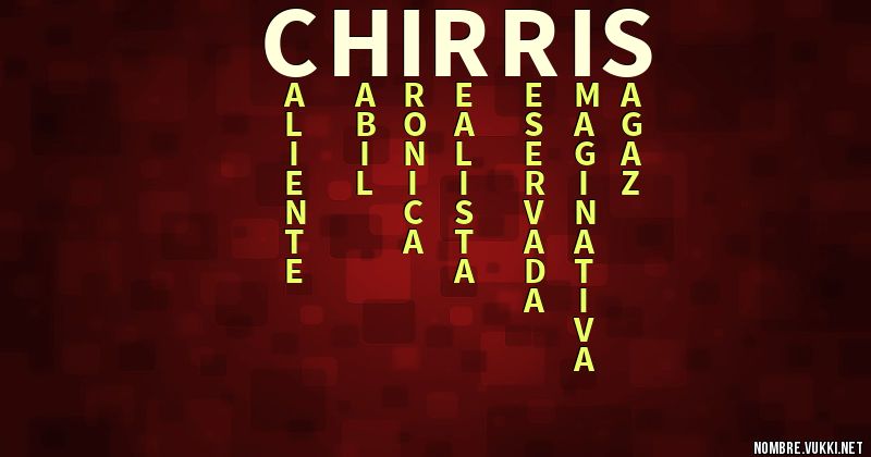 Acróstico chirris