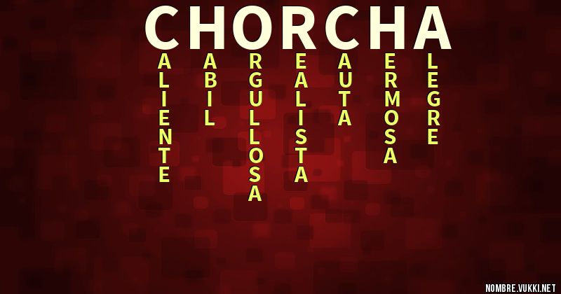 Acróstico chorcha