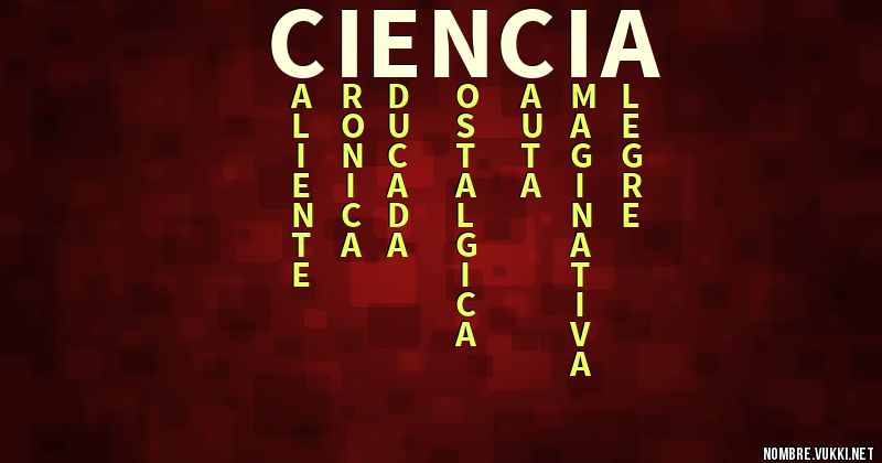 Acróstico ciencia