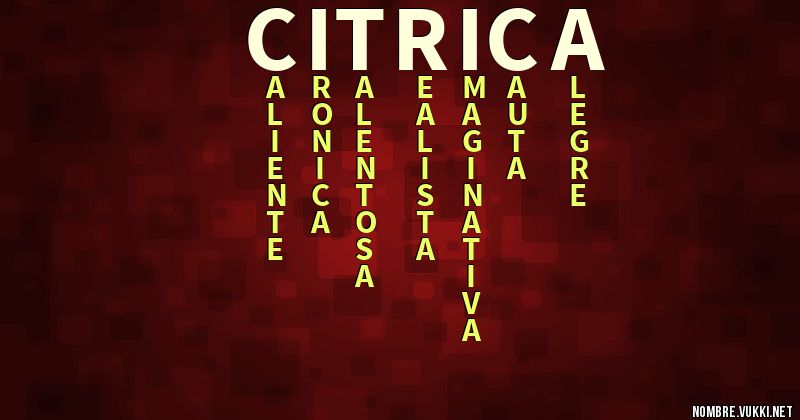 Acróstico citrica