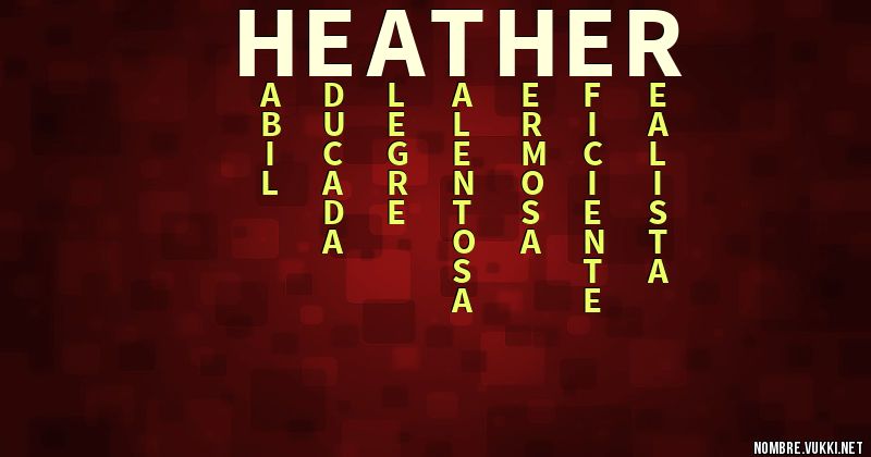 Acróstico heather