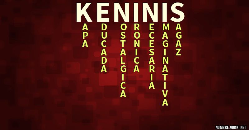 Acróstico keninis