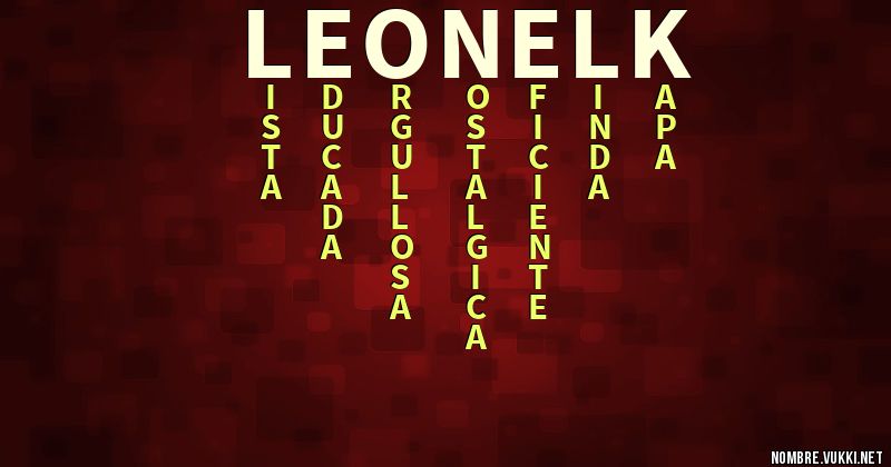 Acróstico leonelk