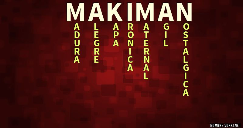 Acróstico makiman