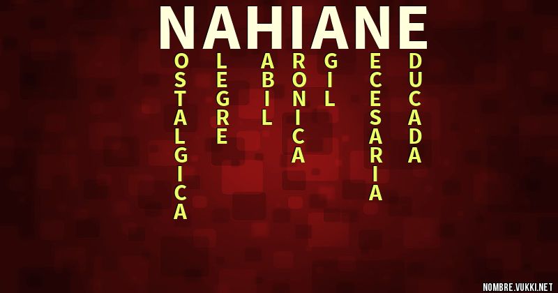 Acróstico nahiane