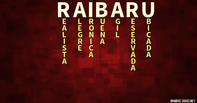 Acróstico raibaru