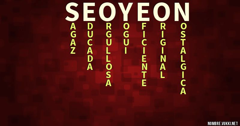 Acróstico seo yeon