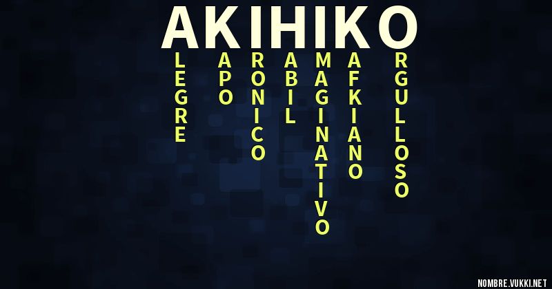 Acróstico akihiko
