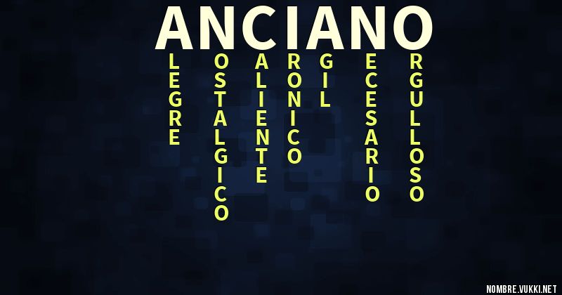 Acróstico anciano