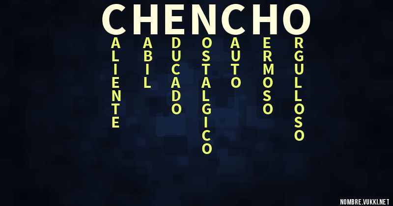 Acróstico chencho