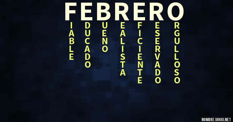 Acróstico febrero