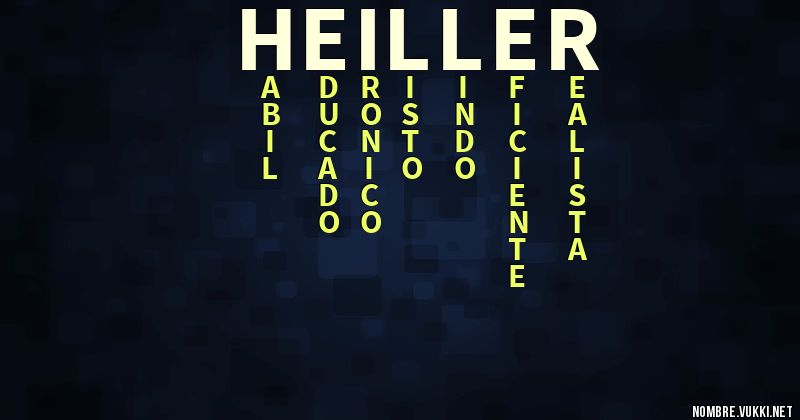 Heiller Qué significa heiller