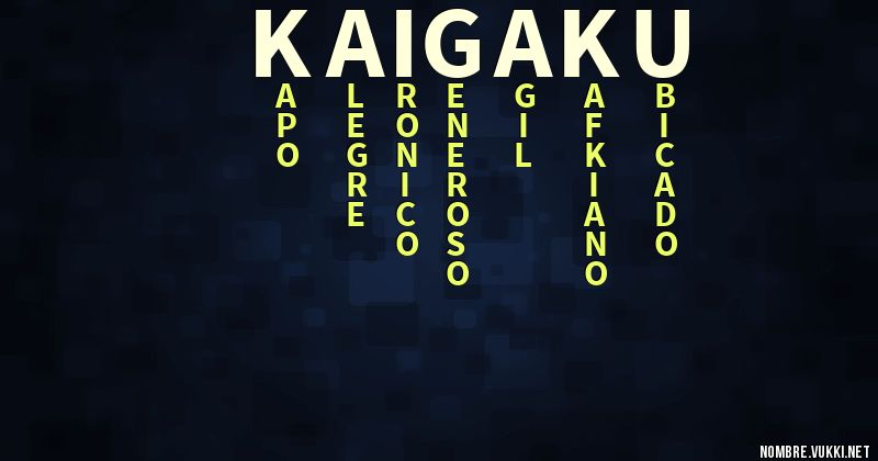 Acróstico kaigaku