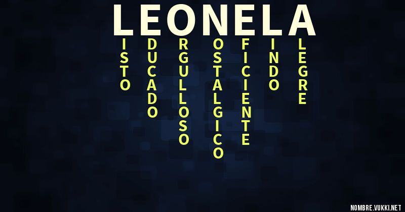 Acróstico leonela