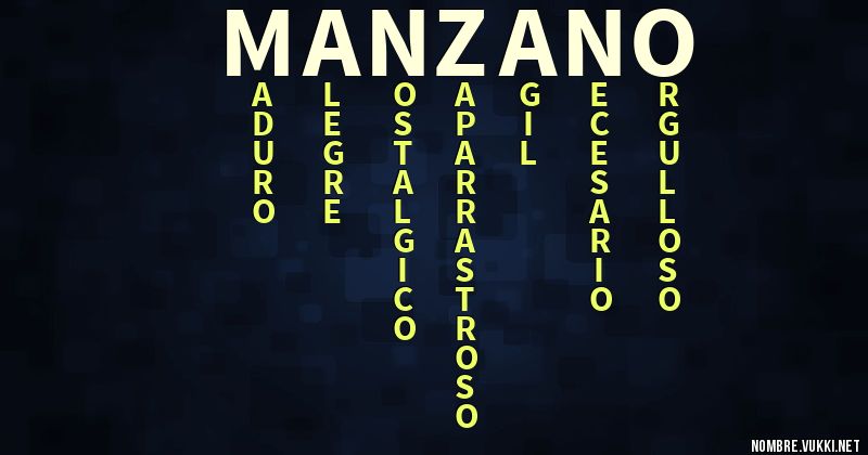 Acróstico manzano