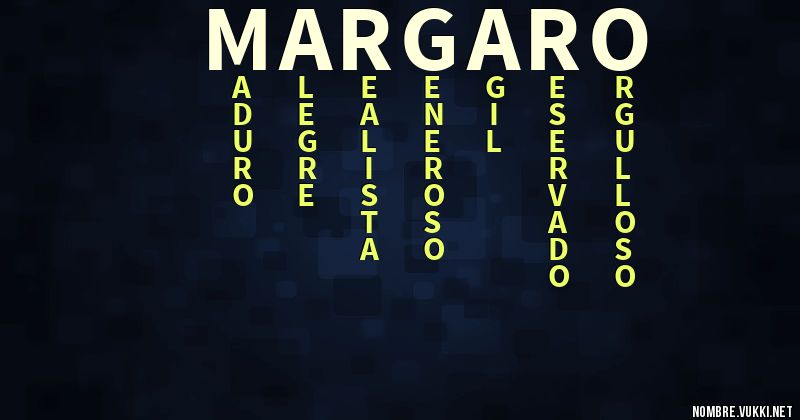 Acróstico margaro