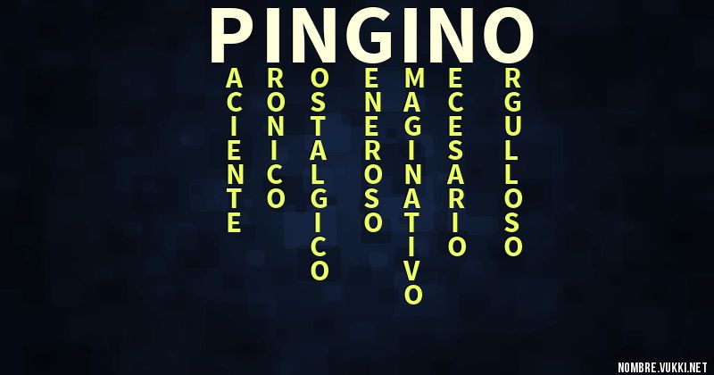 Acróstico pingüino